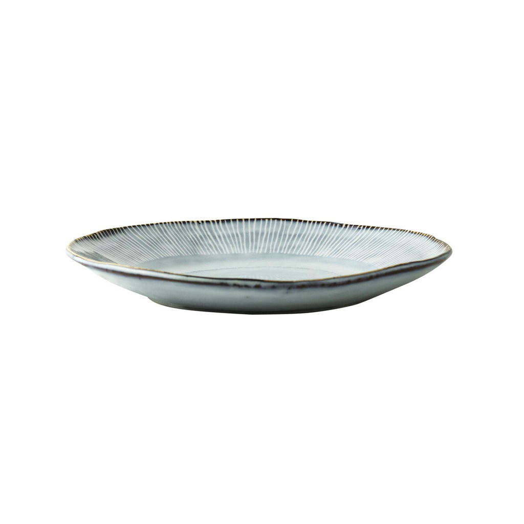 Dutch rose organic bord ø21,5cm blauw doos a 4 stuks