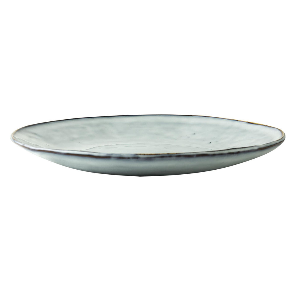 Dutch rose organic bord 26,5cm blauw 4st