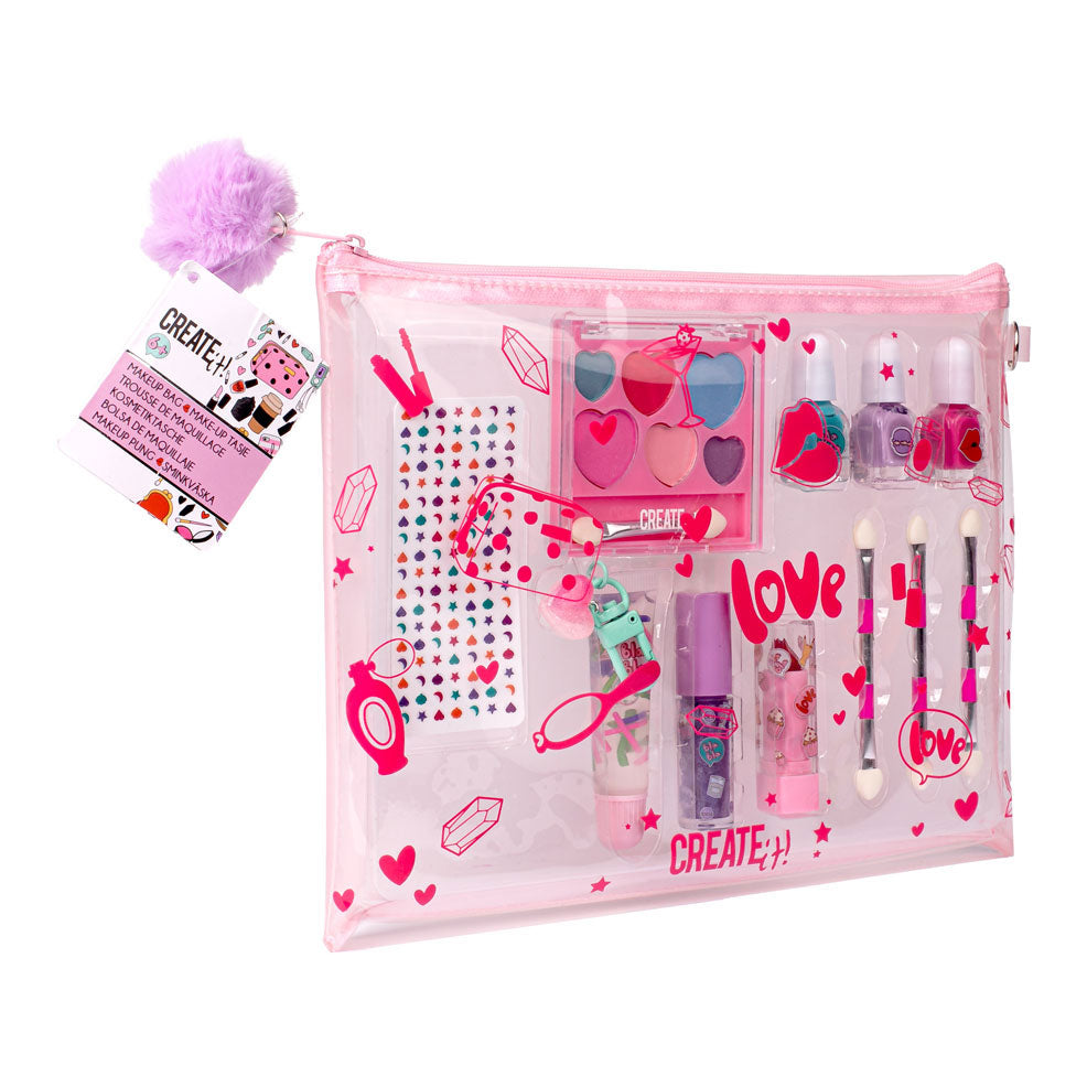 Create it! beauty make-up tasje met inhoud