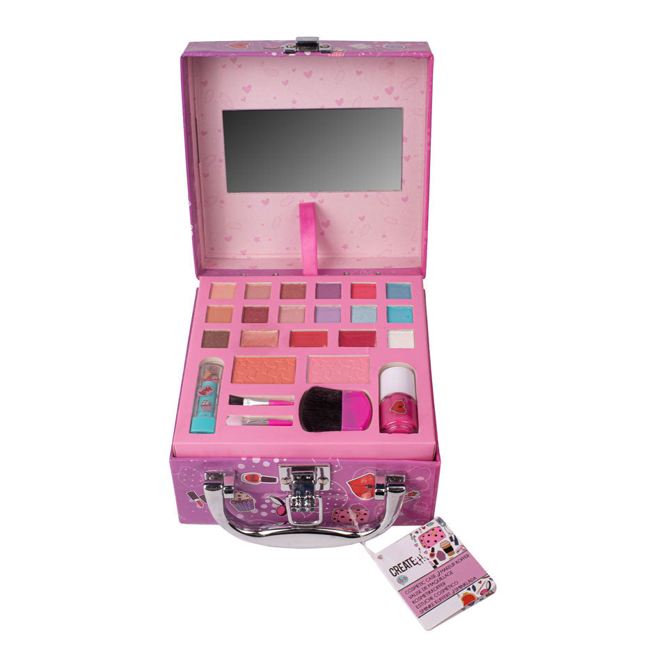 Erstelle es! Schönheits -Make-up-Koffer, 24-tlg.