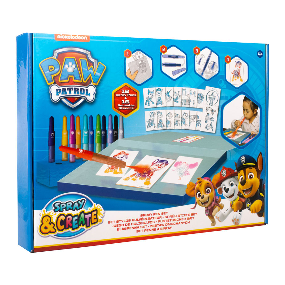 Canenco paw patrol spray and create spray pen set deluxe