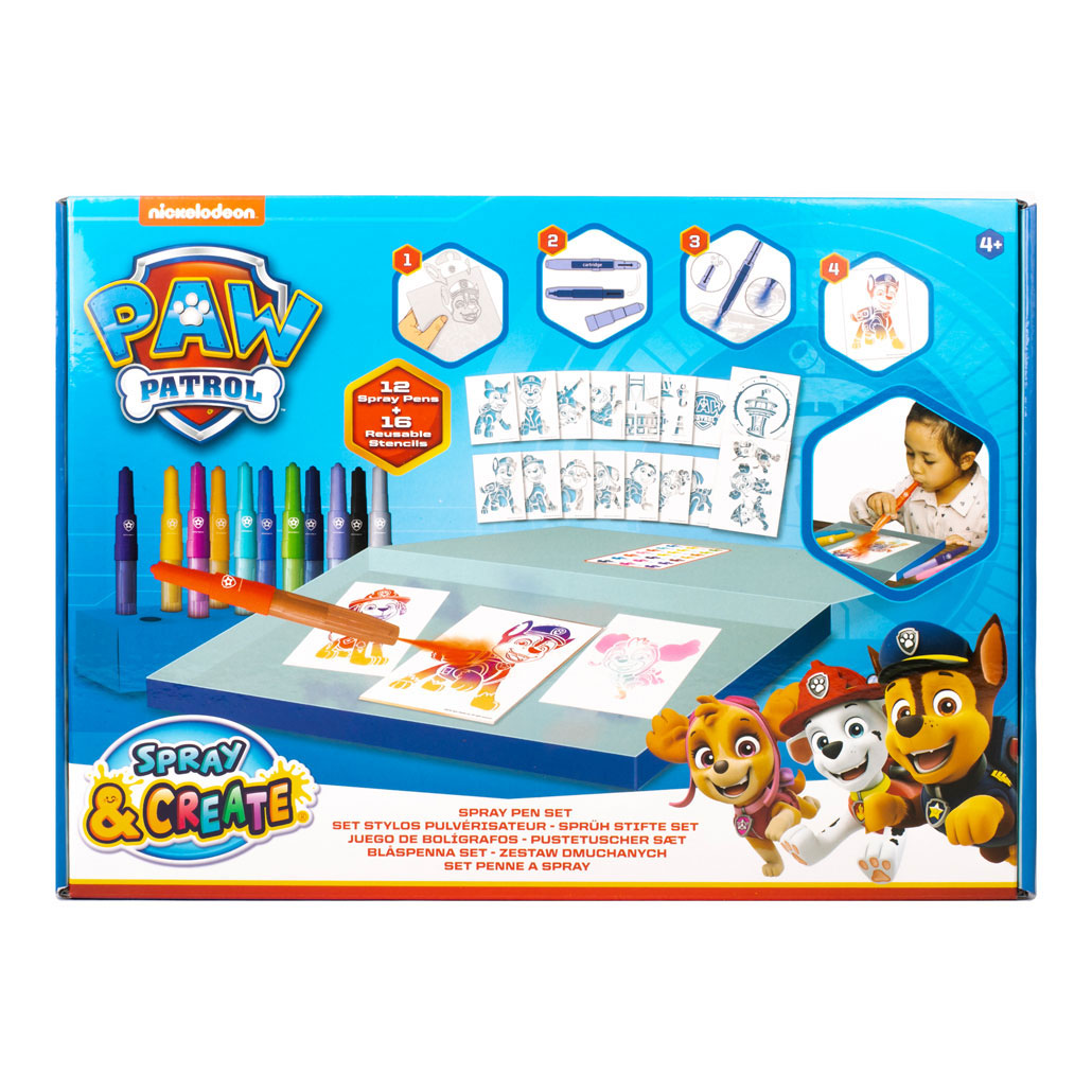 Canenco paw patrol spray and create spray pen set deluxe