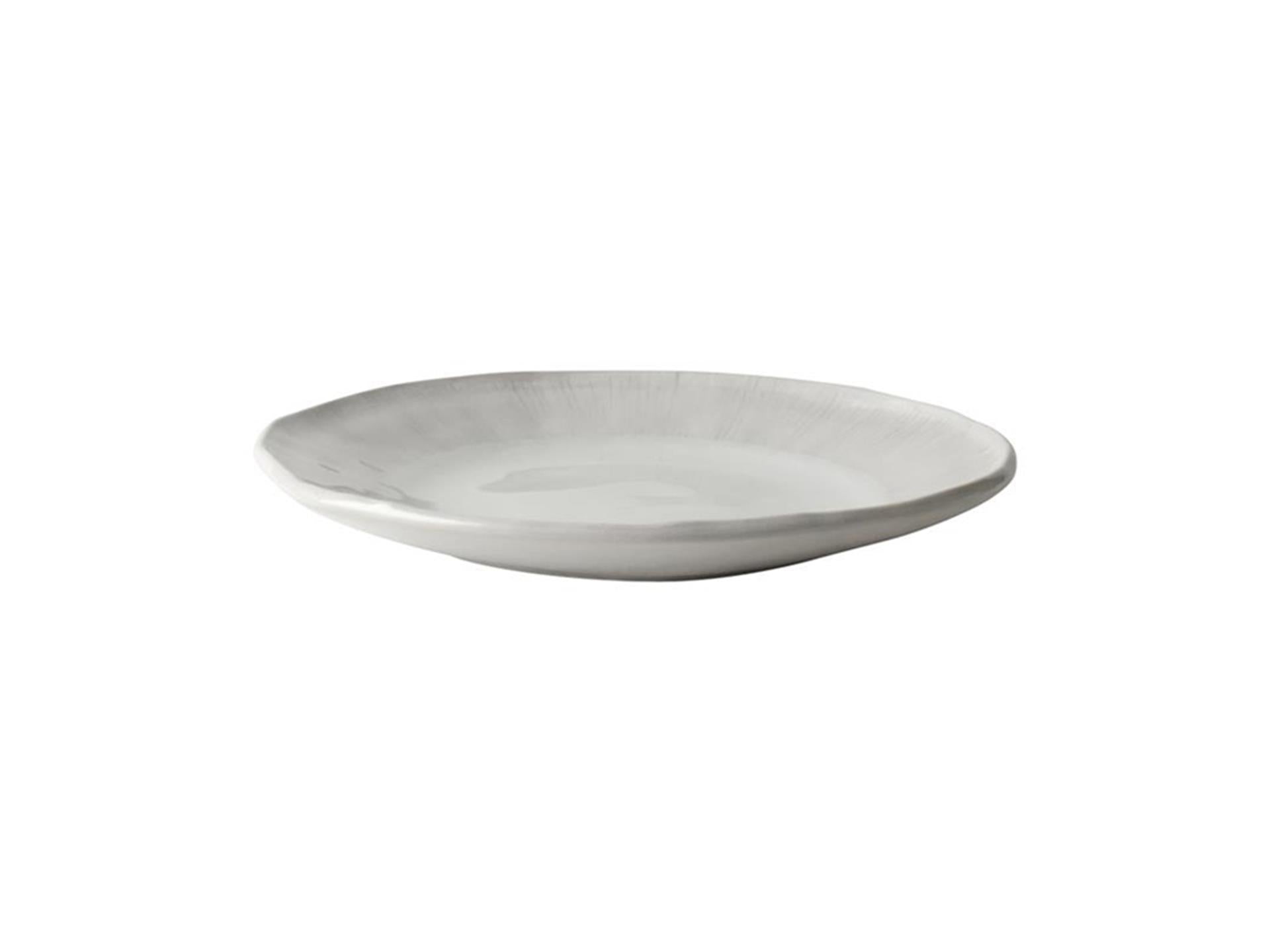 Dutch rose organic bord ø21,5cm wit doos a 4 stuks