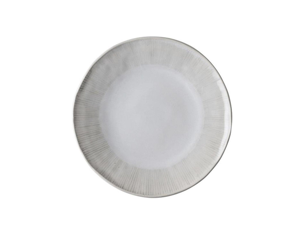 Dutch rose organic bord 21,5cm wit 4st
