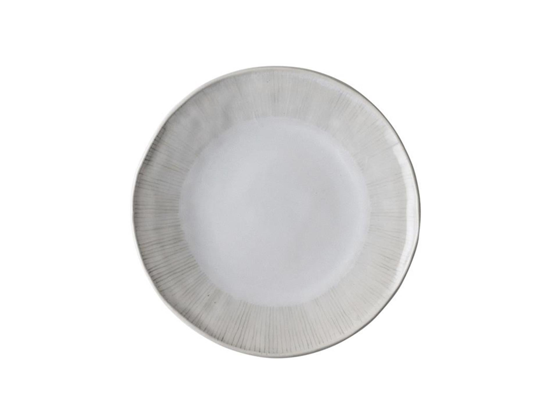 Dutch rose organic bord ø21,5cm wit doos a 4 stuks