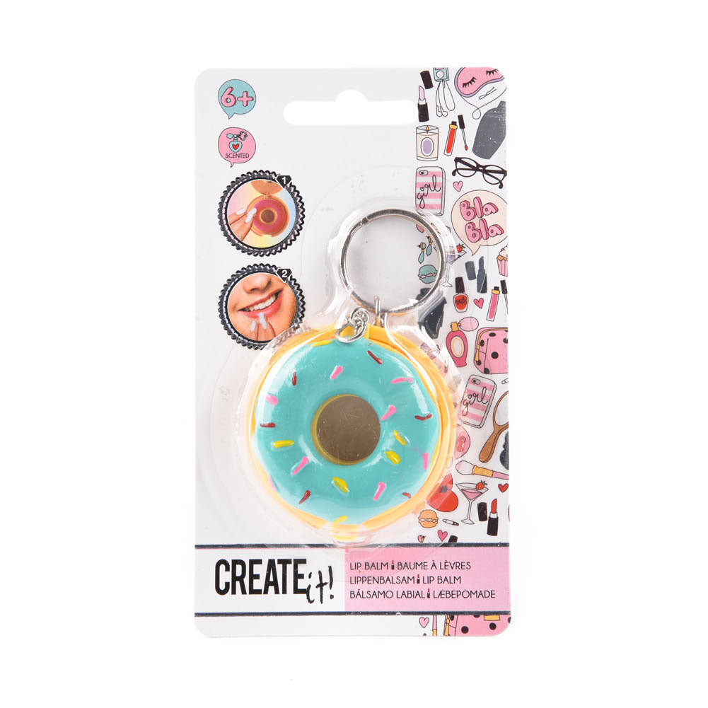 Kreiere es! Beauty-Schlüsselanhänger-Donut mit Lippenbalsam