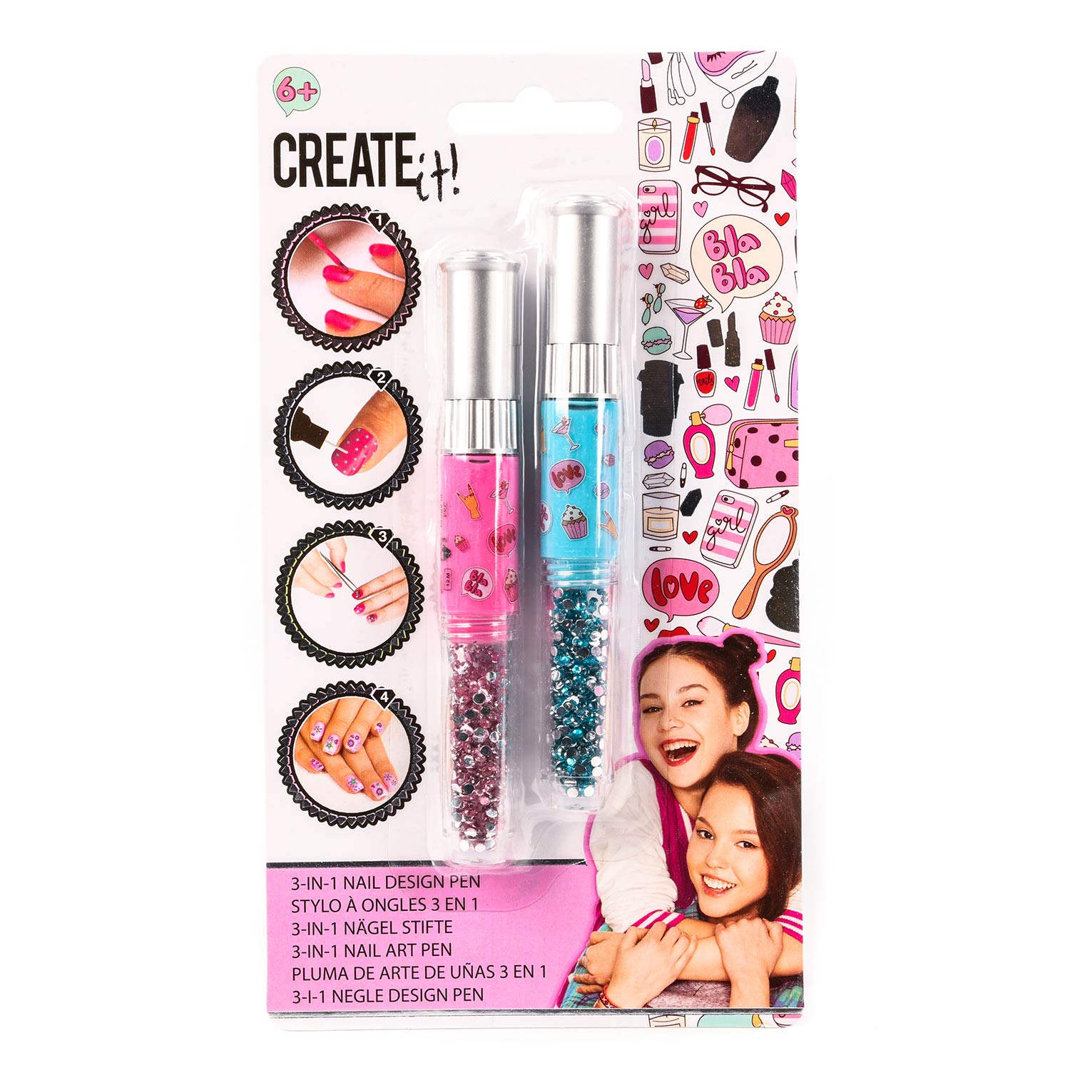 Erstellen Sie es! Schönheitsnaillack 3in1 Stift, 2 Stk.