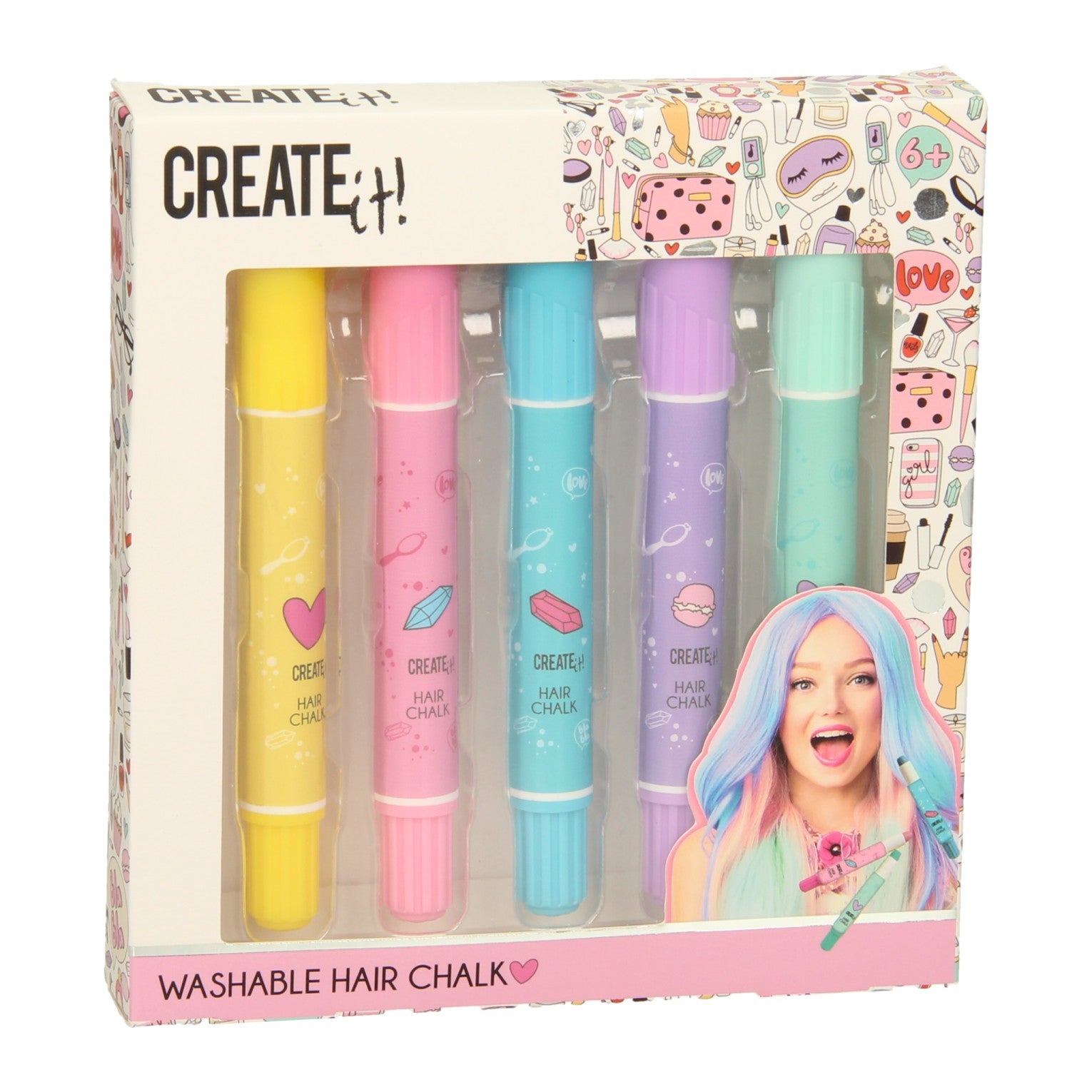 Canenco create it! haarkrijt pennen - 5st