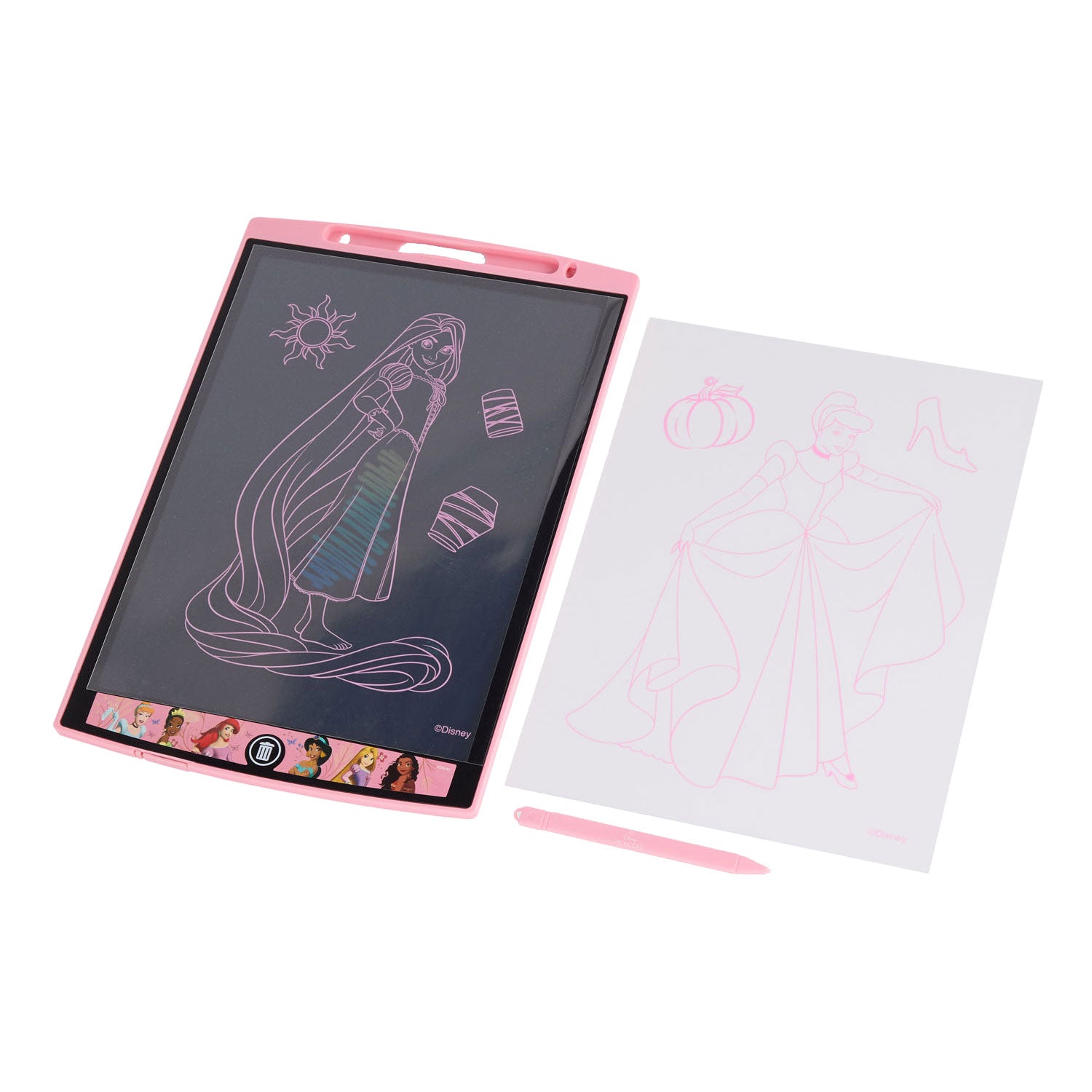 Canenco disney princess lcd tekenbord regenboog