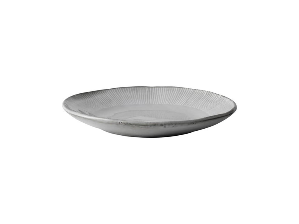 Dutch rose organic bord 21,5cm grijs 4st