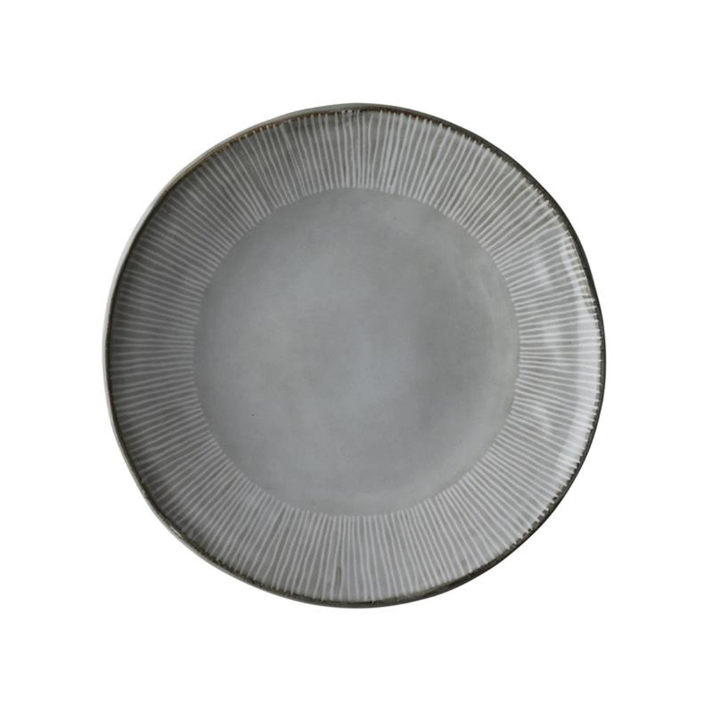 Dutch rose organic bord ø21,5cm licht grijs doos a 4 stuks