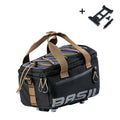 Basil Miles MIK Fahrradtasche, 7 Liter, 29 x 18 x 17 cm, schwarz und grau