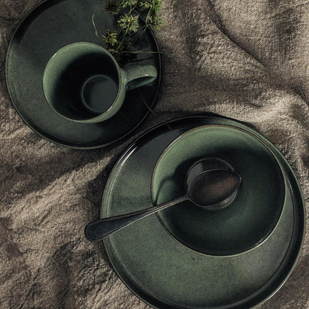 Dutch rose serenity bord ø18,5cm groen 4st