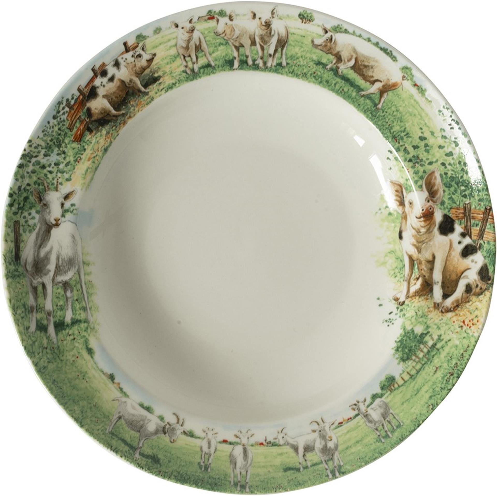 Wiebe van der zee wiebe's farm diep bord geit varken 6st