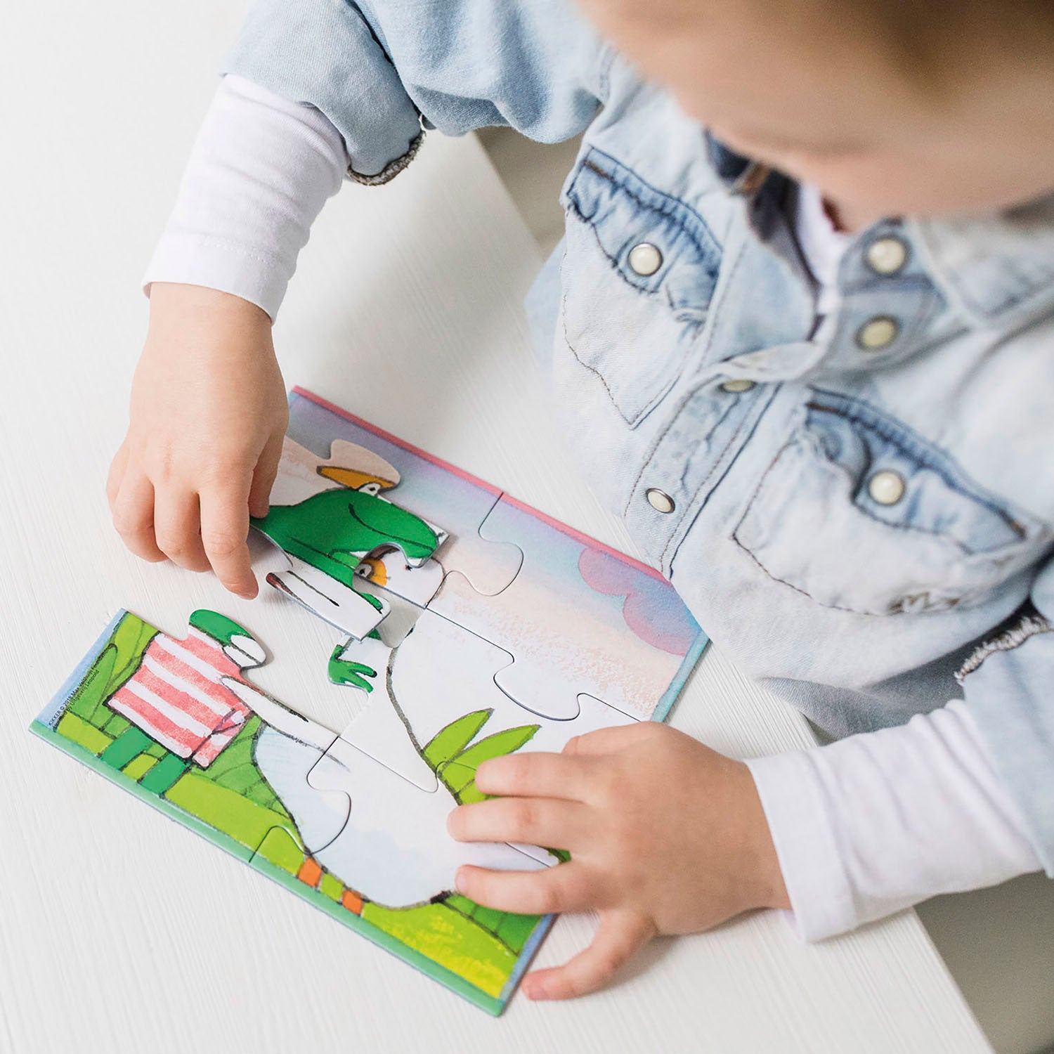 Bambolino de wereld van kikker puzzel, 4in1