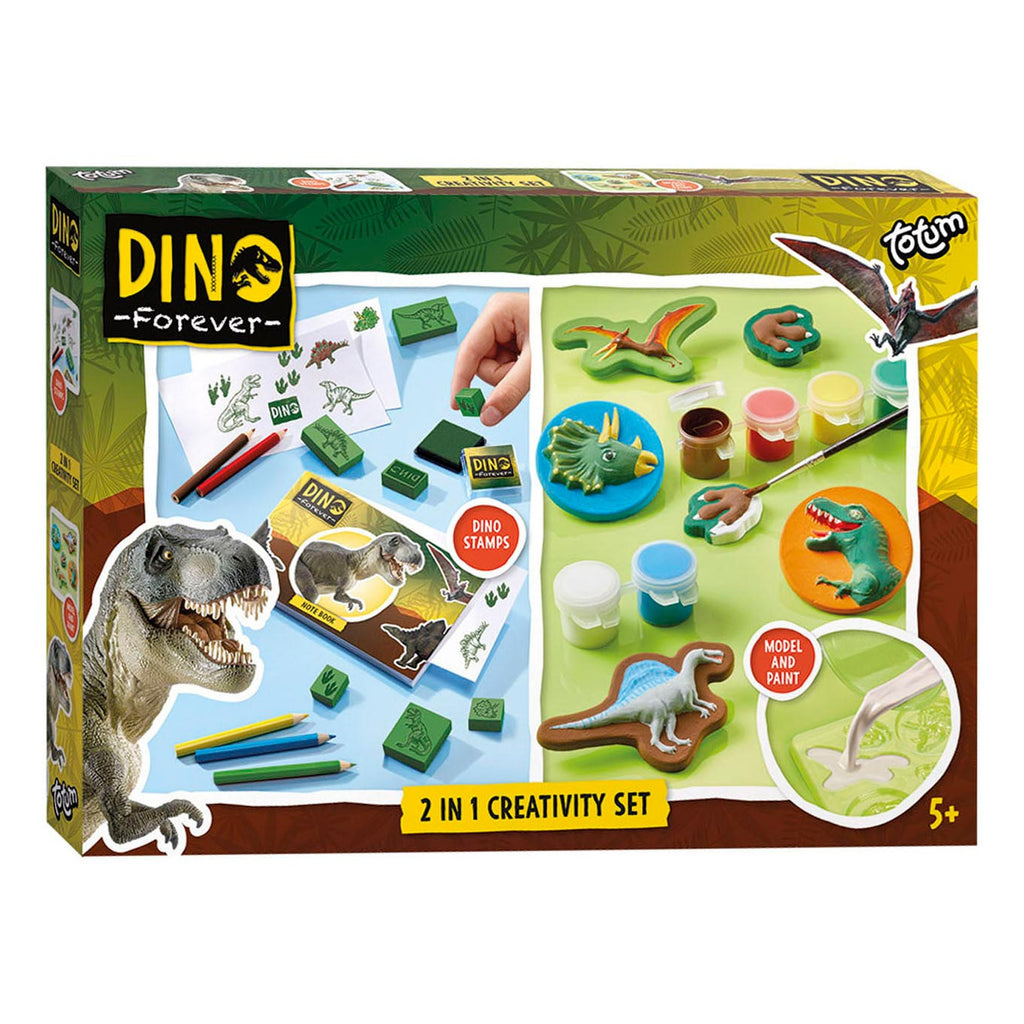 Totum Dino für immer – 2-in-1 Gips- und Kreativitätsset für immer