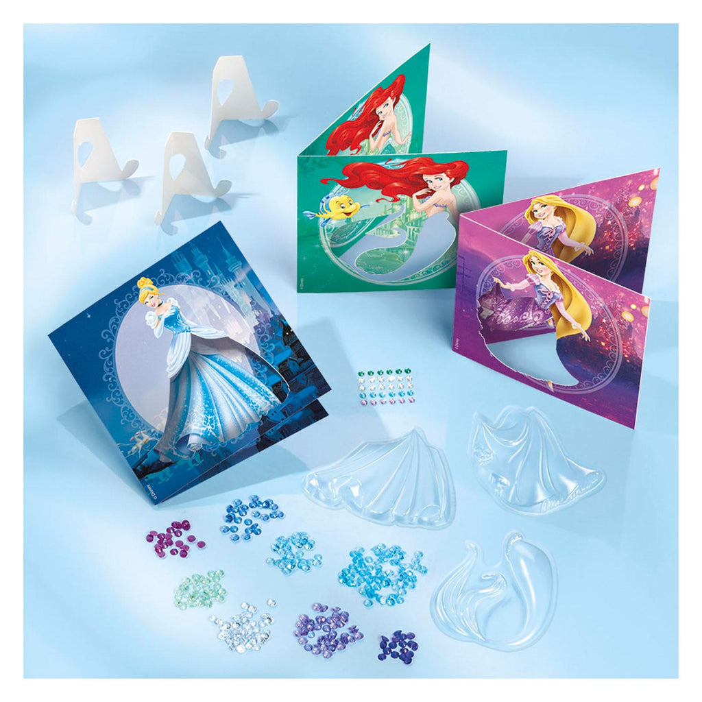 Total Disney Prinzessin - Glitzer-Schüttelkarten basteln