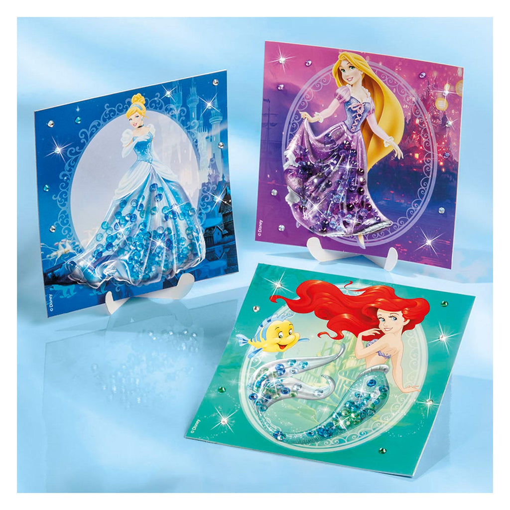 Total Disney Prinzessin - Glitzer-Schüttelkarten basteln