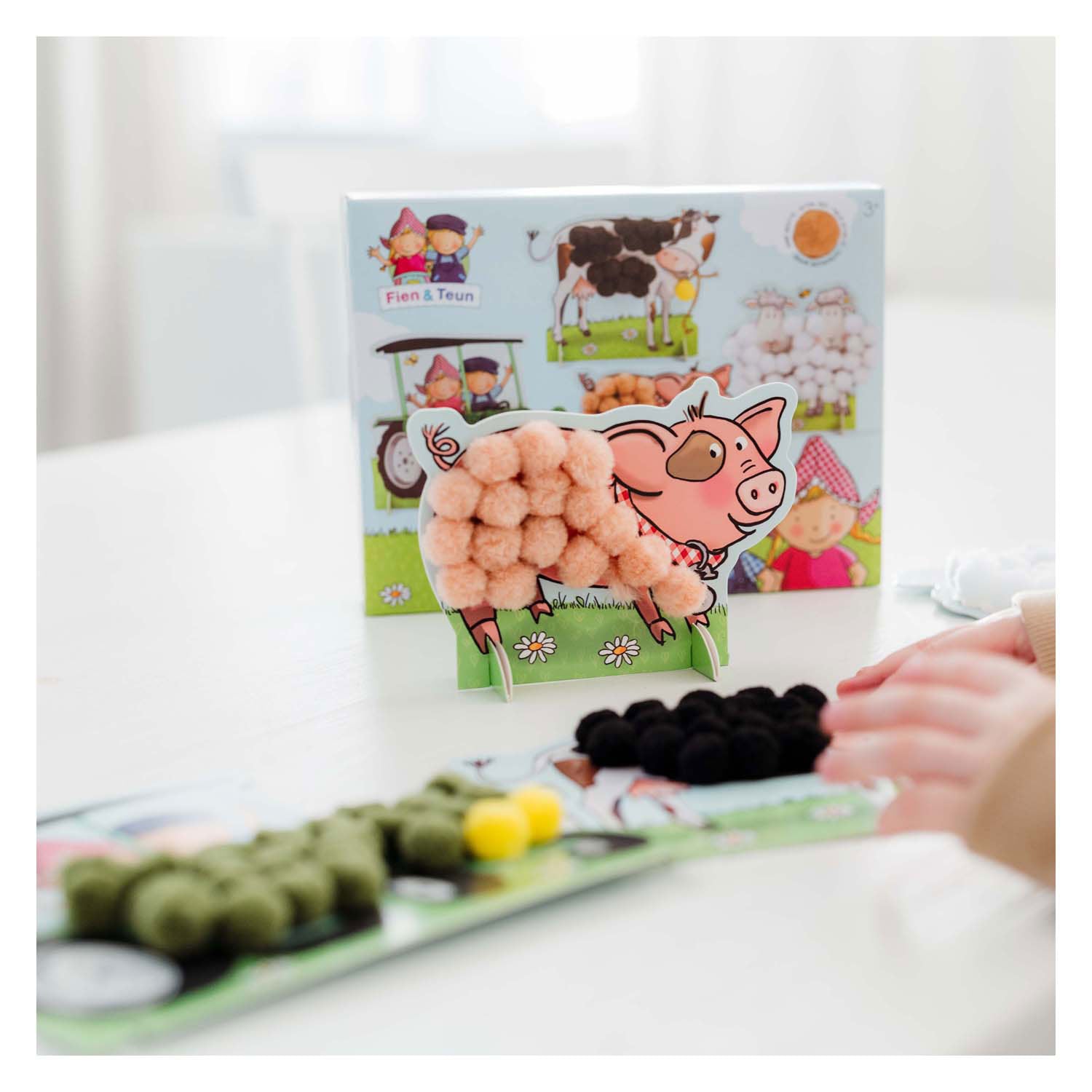 Bambolino fien teun pompom plakken