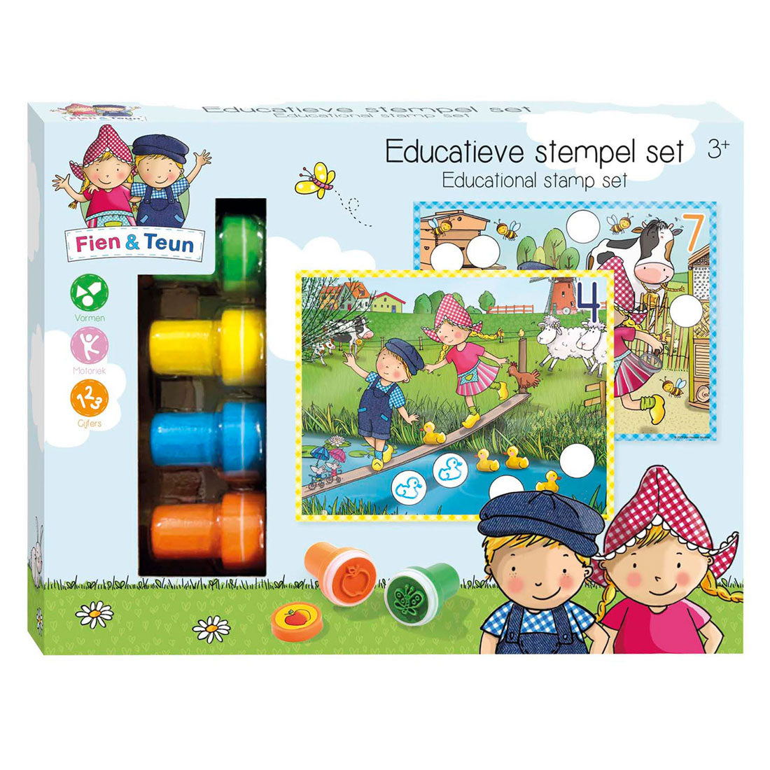 Bambolino Toys Fien teun pädagogisches Stempelset