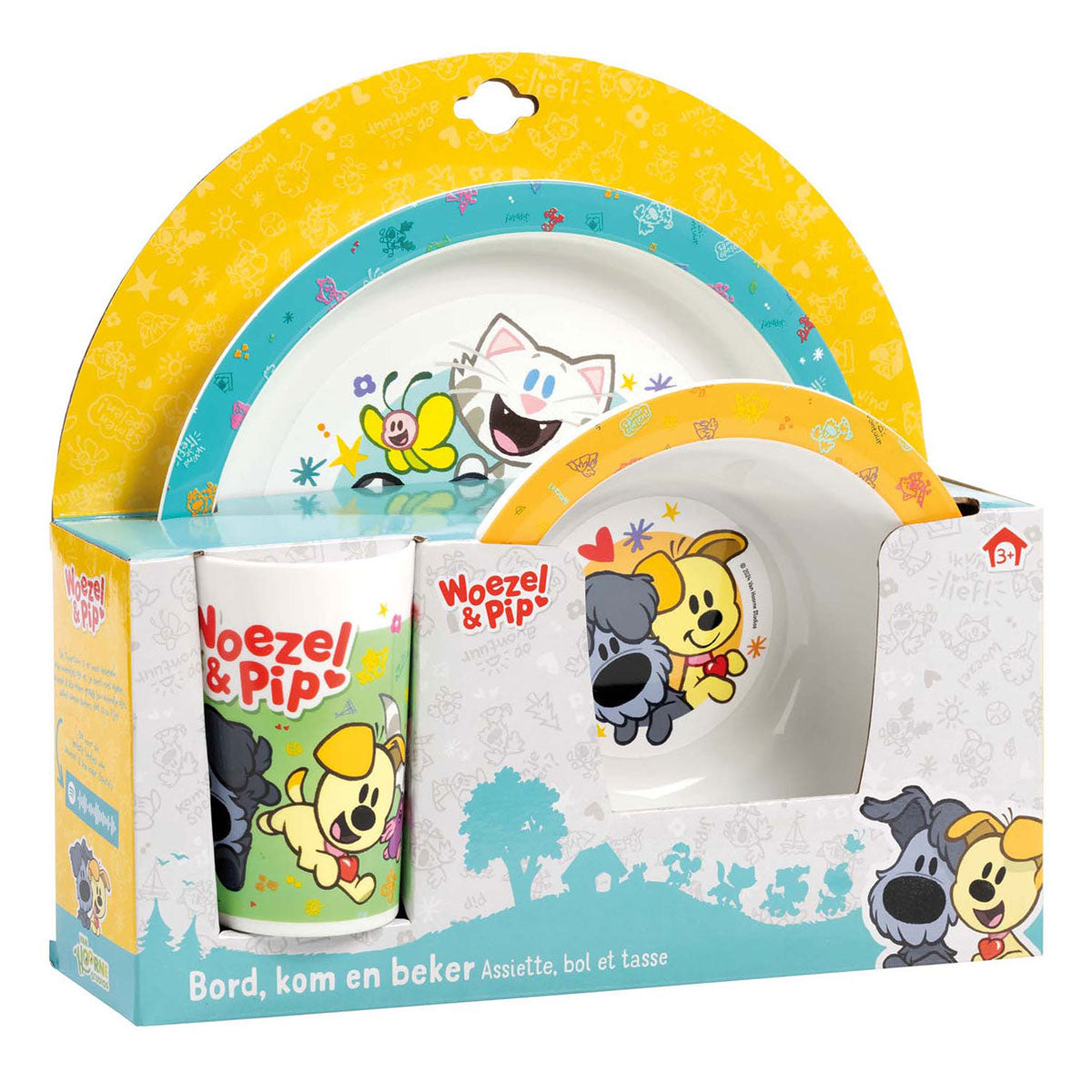 Bambolino Toys Woezel Pip Essenset, 3dlg.