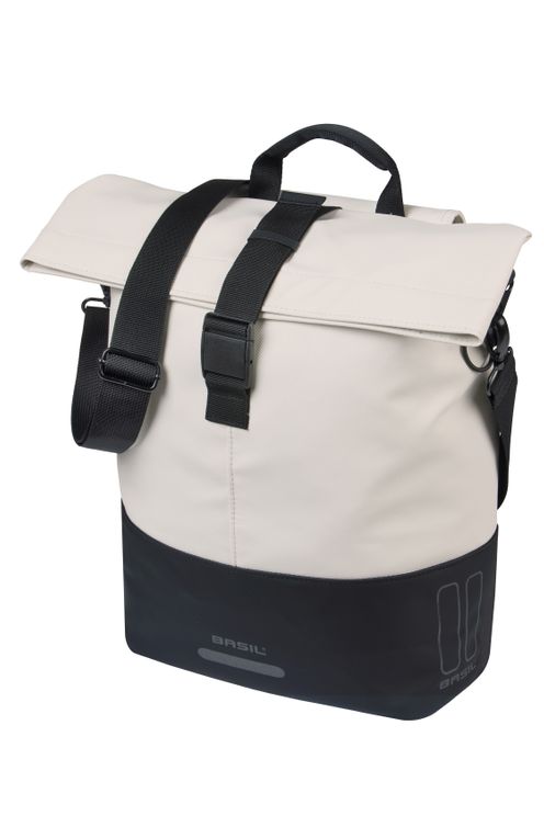 Basil b.v. tas basil cove shopper wit zwart | mik hooks | 16l