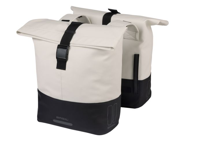 Basil Cove Doppel-Packtasche 28–32 l, 14 x 29 x 36 cm, weiß und schwarz