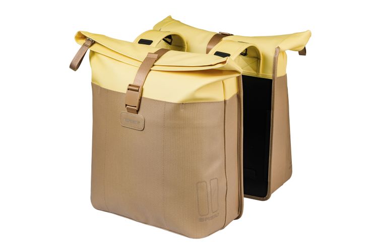 Basil Vive Doppel-Packtasche 28–35 l, 14 x 30 x 38 cm, sandgelb