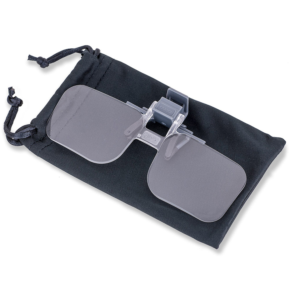 Carson Vergrößerungsbrille 1,5x (+2,25 Dioptrien) zum Aufstecken und Aufklappen