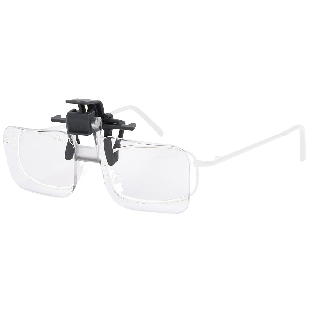 Carson Vergrößerungsbrille 1,5x (+2,25 Dioptrien) zum Aufstecken und Aufklappen