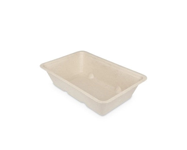 Takeaware snackbakje a9 bagasse pfas-vrij (500 stuks)