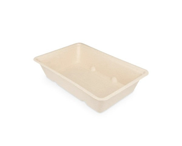 Takeaware snackbakje a13 bagasse pfas-vrij (500 stuks)