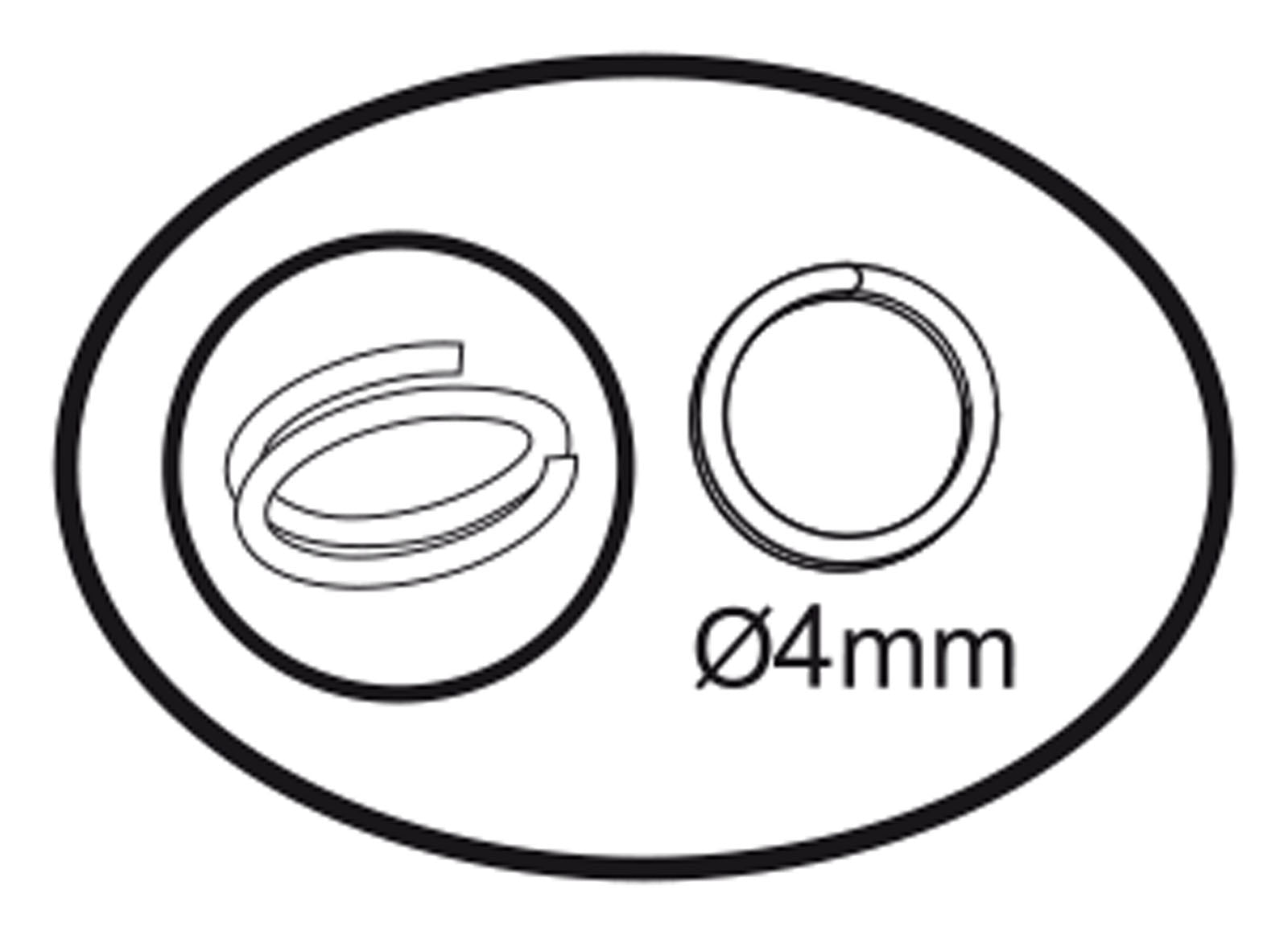 Darice vaessen creative • ringen enkel 4mm 360pcs silver