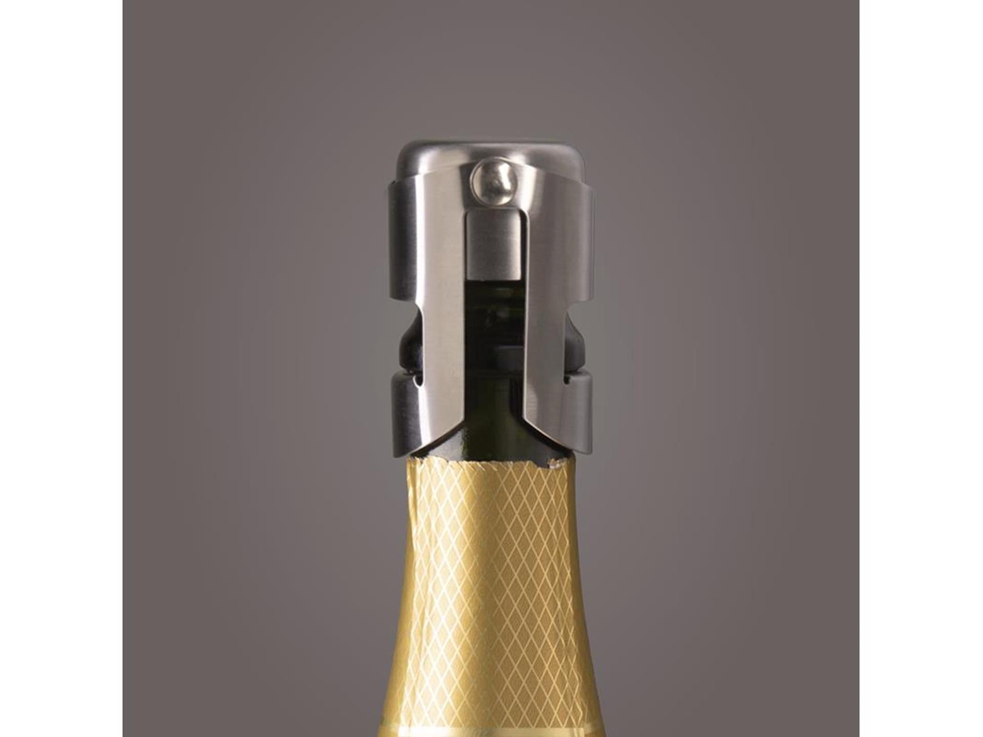Vacu vin champagne stopper rvs