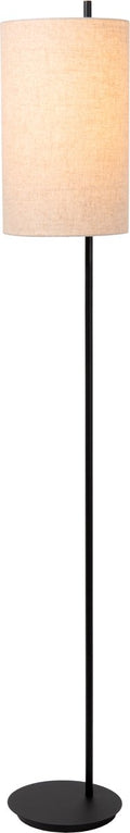 Lucide magic - vloerlamp - ø 24 cm - 1xe27 - zwart - japandi