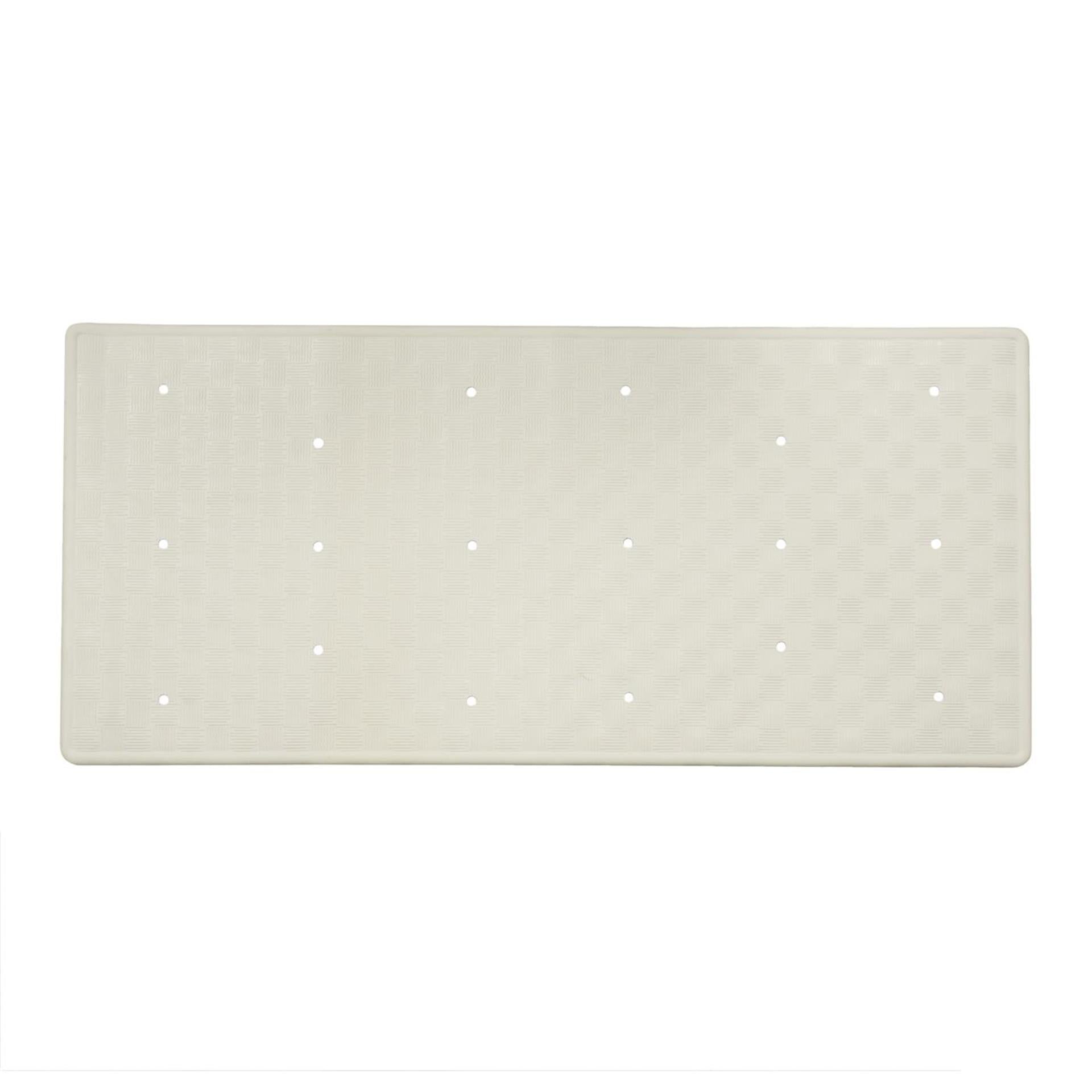 Dutch house badmat rubber 35x75cm wit
