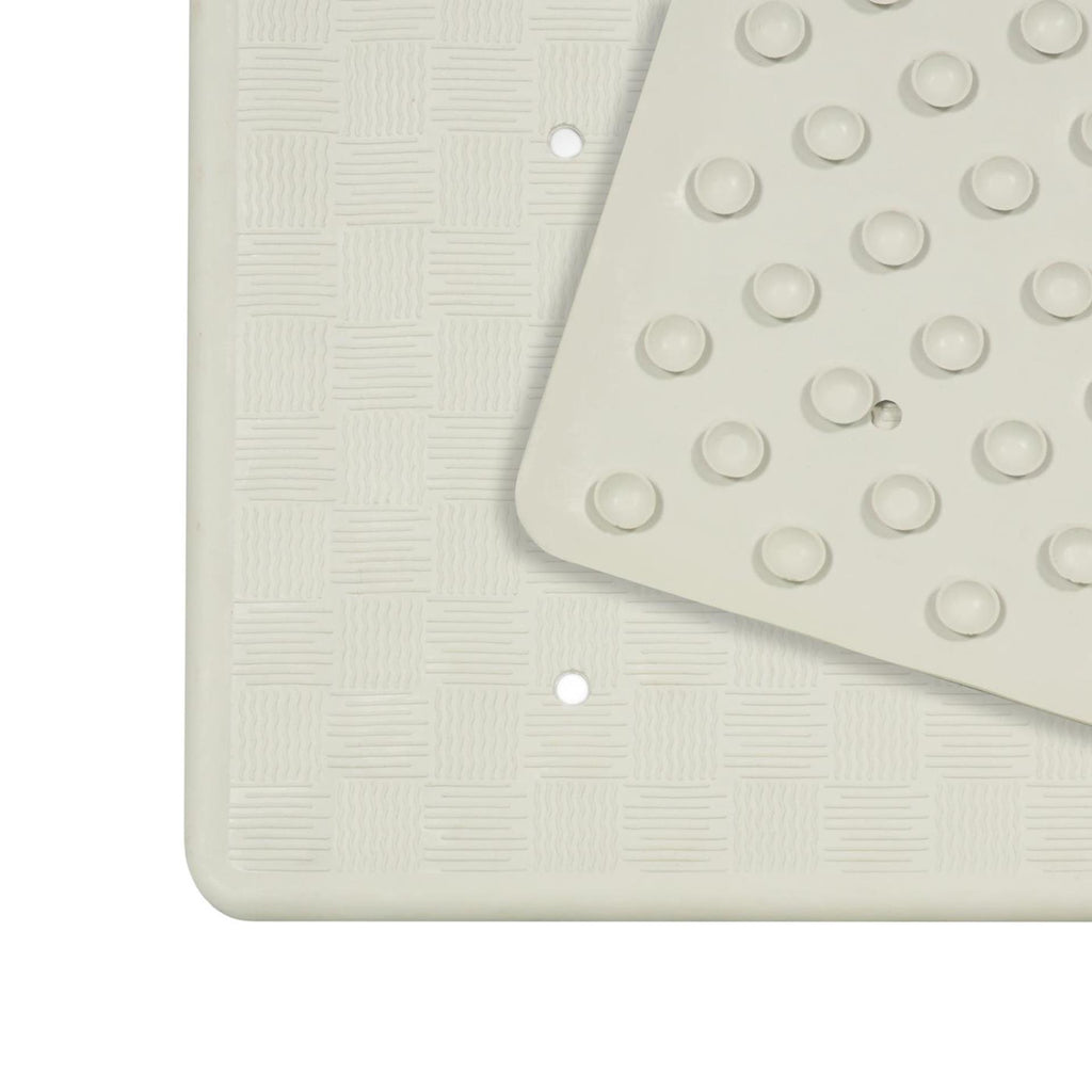 Dutch house badmat rubber 35x75cm wit
