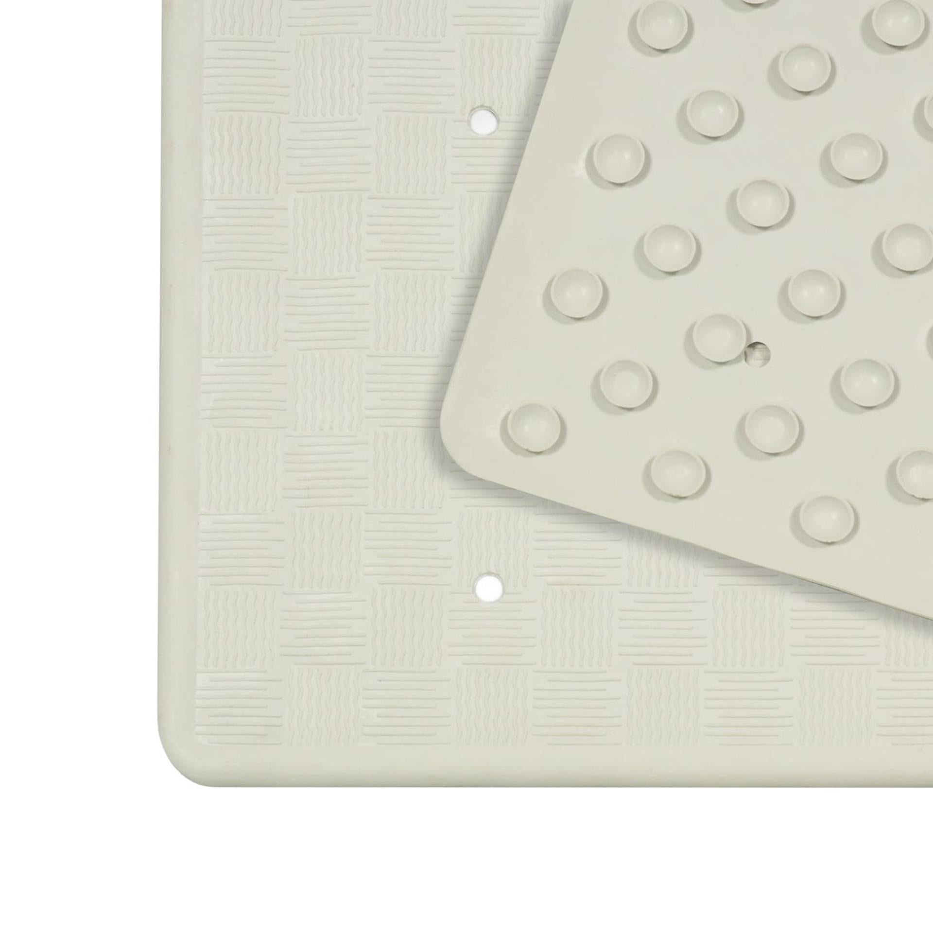 Dutch house badmat rubber 35x75cm wit