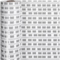 Inpakpapier, badhuis, b: 57 cm, 80 gr, zwart, wit, 150 m 1 rol