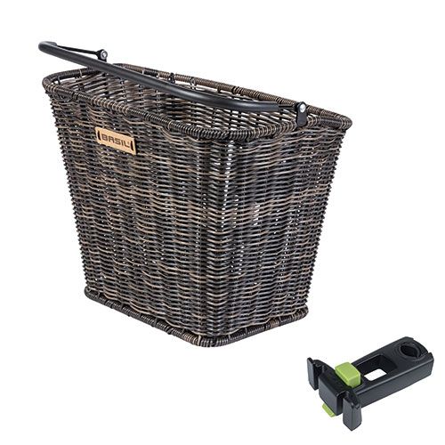 Korb Basil Bremen Rattanoptik Klickfix Braun inkl. Halterung