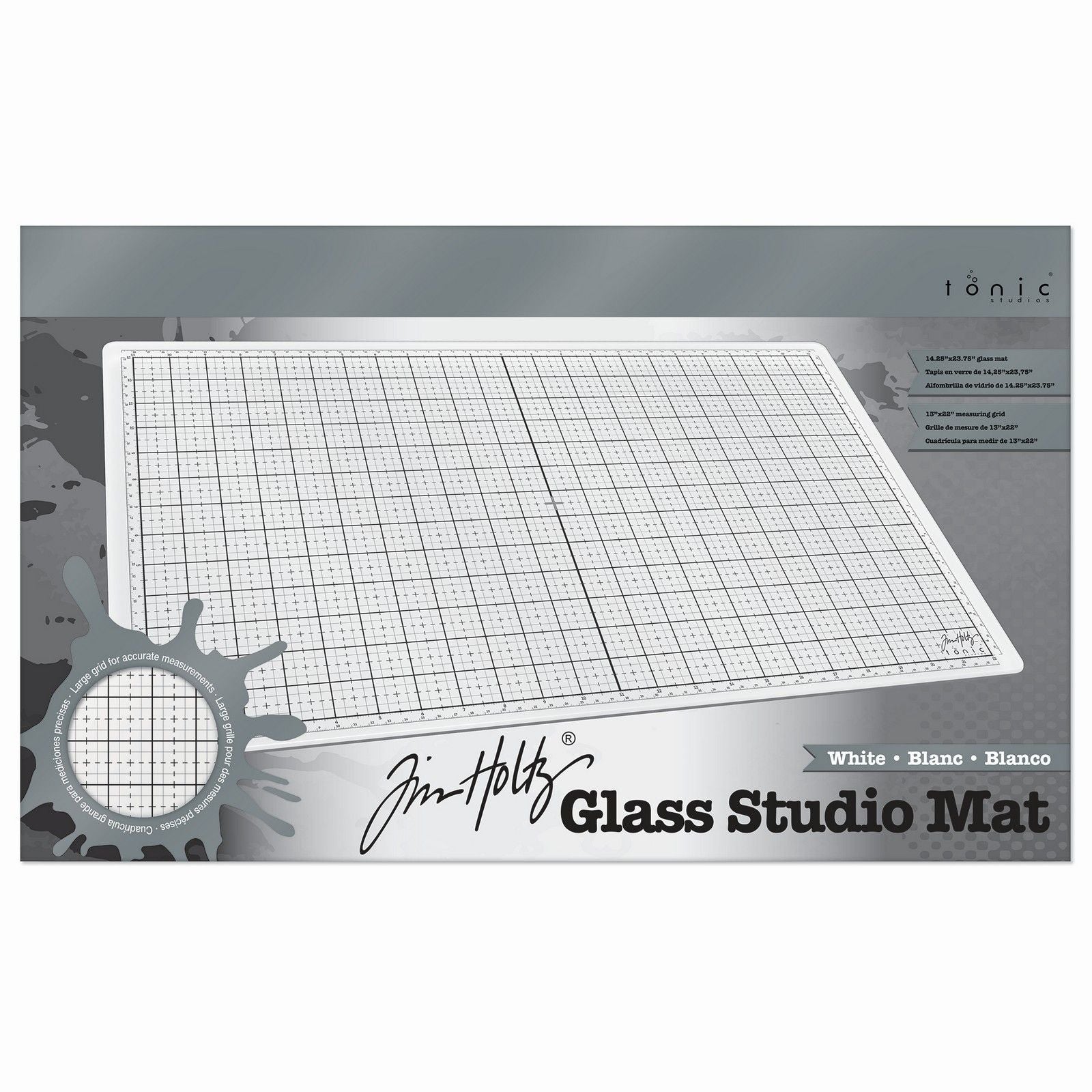 Tonic studios • tim holtz glass studio mat white