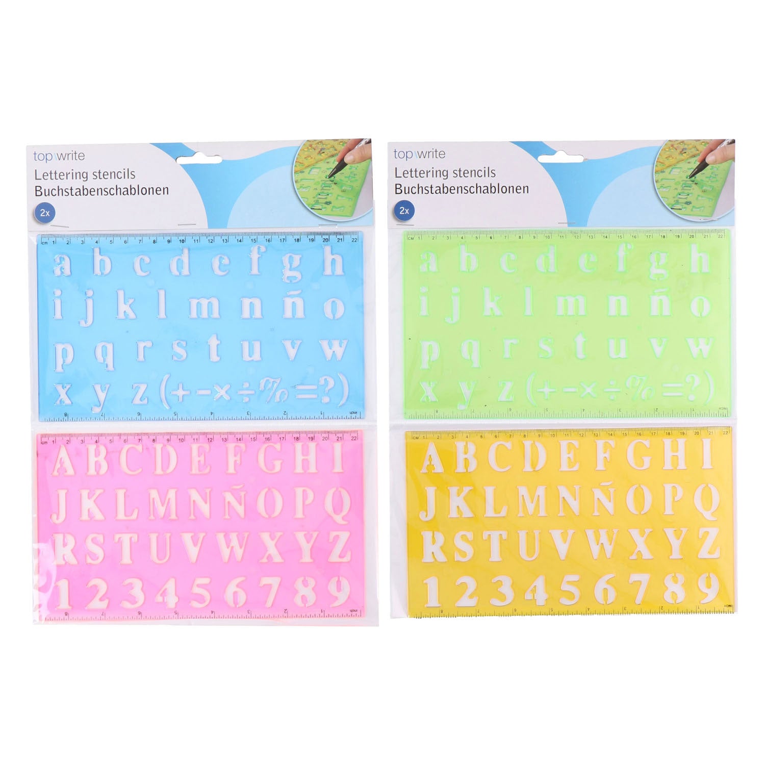 Alphabet-Vorlage, 2-teilig.