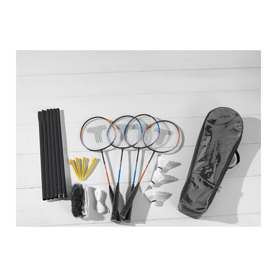 Komplettes Badminton-Set für 4 Spieler