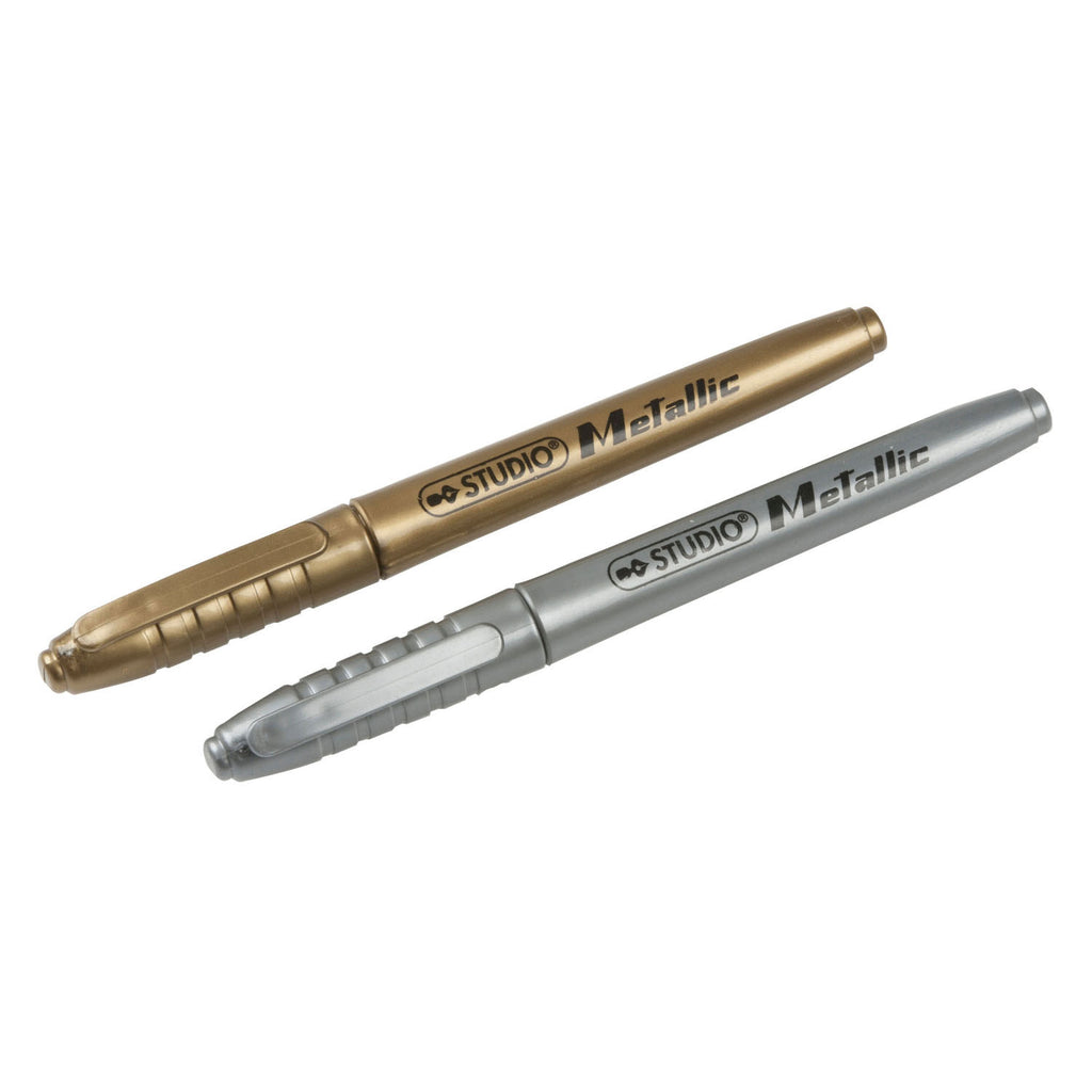 Metallic-Marker, 2 Stück.
