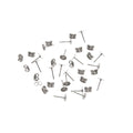 Vaessen creative • oorstekers 6mm 18pcs zilver