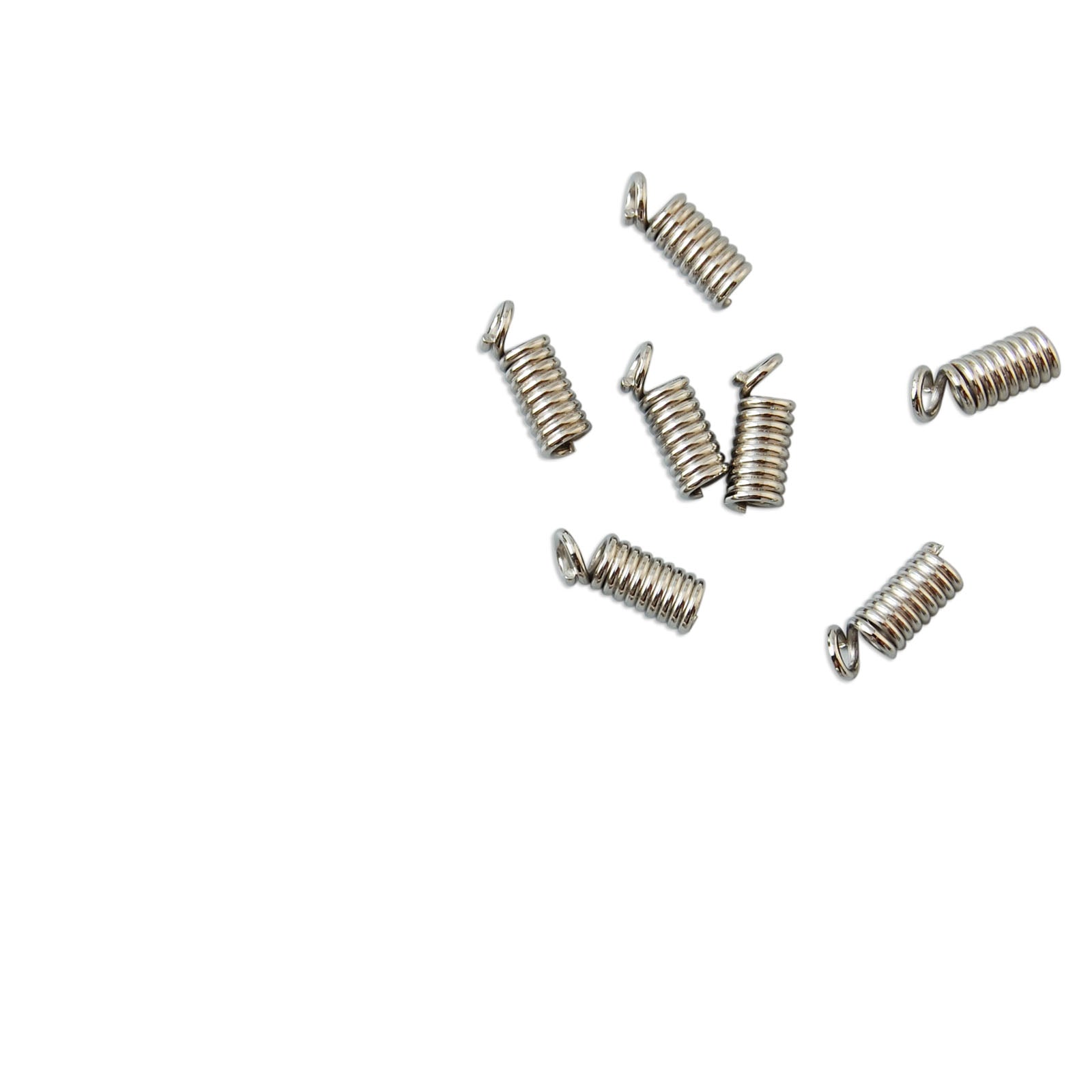 Vaessen creative • spiraal ketting eind 4x8mm 16pcs silver