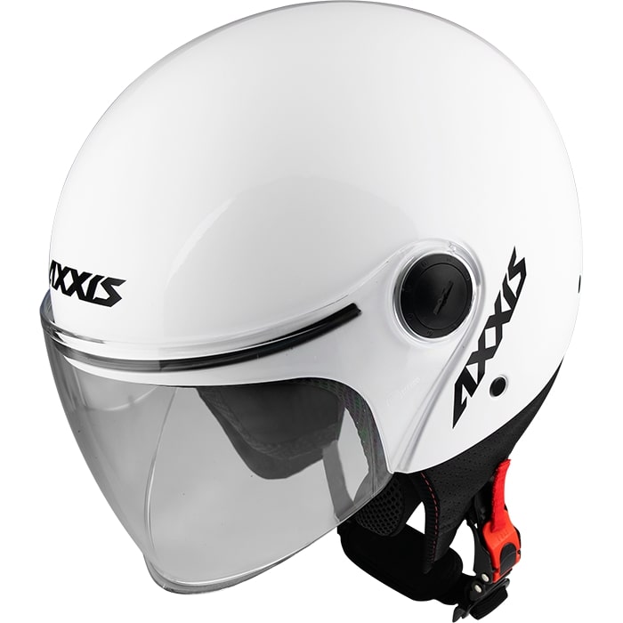 Axxis Square Helm, einfarbig glänzend weiß, Größe M