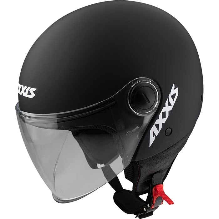 Axxis Square Solid Matte Black S Helm