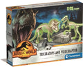 Clementoni Jurassic World Triceratops Velociraptor Zählset