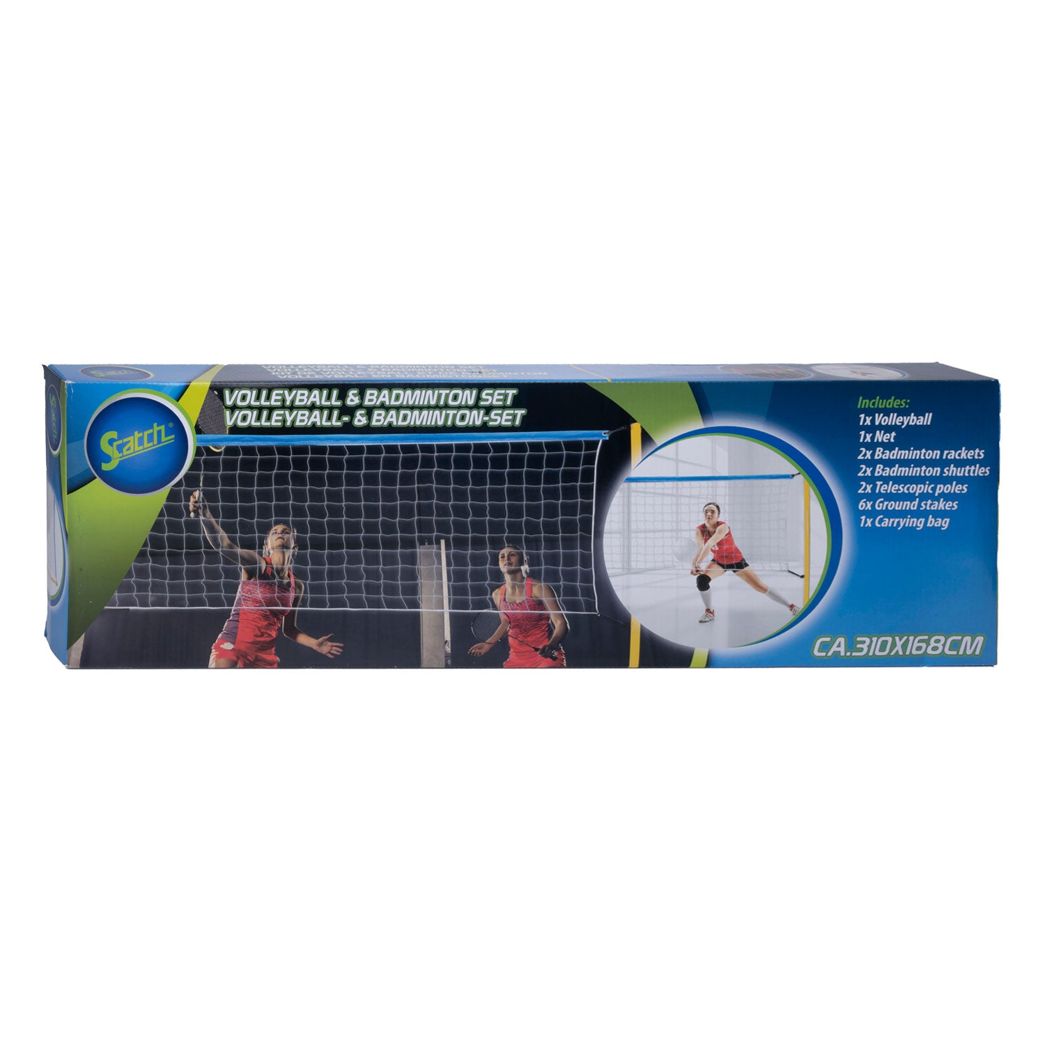 Scatch volleybal en badminton set